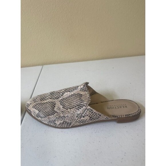 Kenneth Cole Reaction Ruthie 2 Slip On Mules Flats Snake Print Sz 7 - Picture 5 of 16